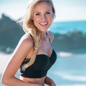 Black Albion pin up swim suit top sz S - highly sought after, sold out online.